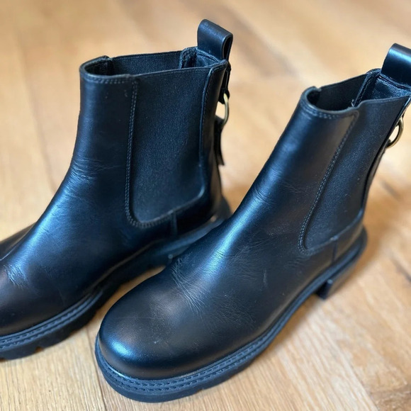 Frame le London Chelsea lug sole leather moto boot - Picture 10 of 11